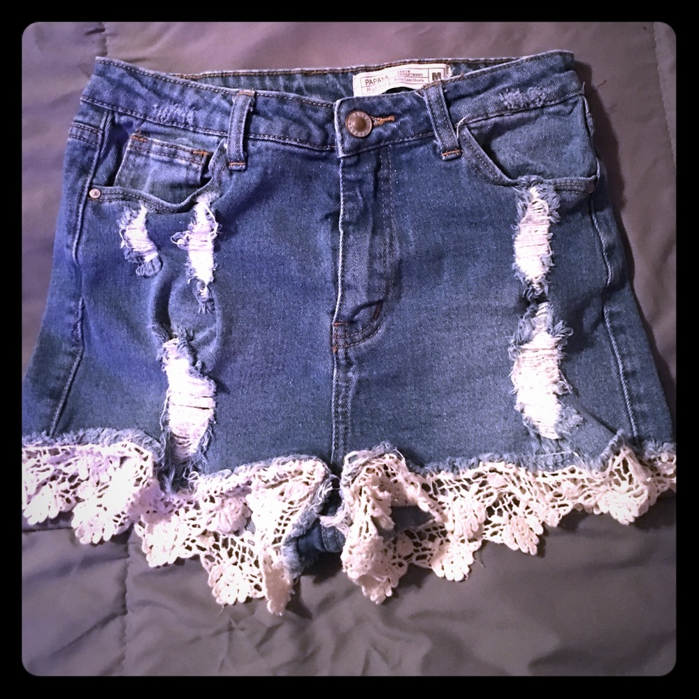 High waisted shorts